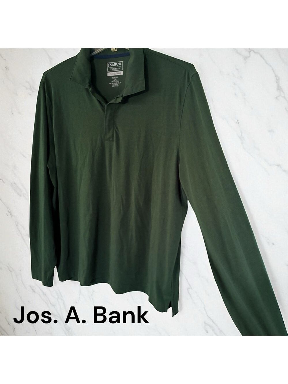 Jos. A. Bank-Men’s XXL 1/4 zip pullover travelers collection. Pine grove green.